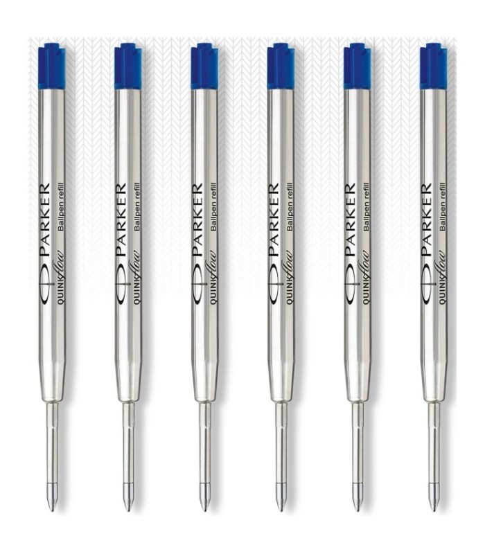 Parker Quinkflow Ballpoint Pen Refills Medium Point Blue Blister Pack