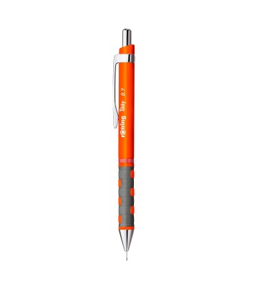 rOtring Tikky Mechanical Pencils | HB 0.7 mm Lead | Neon Orange | Box of 12