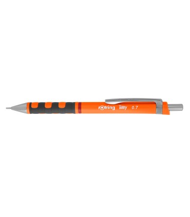 rOtring Tikky Mechanical Pencils | HB 0.7 mm Lead | Neon Orange | Box of 12