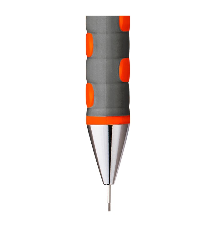 rOtring Tikky Mechanical Pencils | HB 0.7 mm Lead | Neon Orange | Box of 12