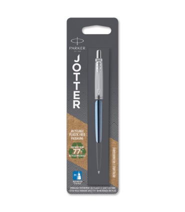 Parker Jotter Ballpoint Pen | Waterloo Blue | Medium Point Blue Ink