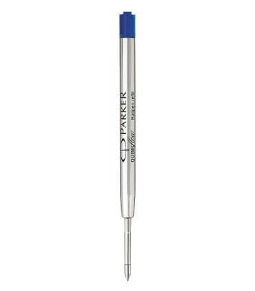 PARKER recharge bille Quinkflow, pointe moyenne, bleue, blister X 1