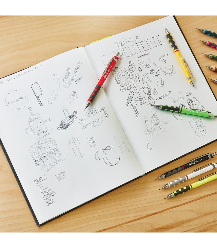 rOtring Tikky Mechanical Pencil Lead Refills, 0.7mm, 2B, 10 Count (120 leads)