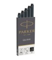 PARKER Quink 5 cartouches longues Stylo plume, encre noire