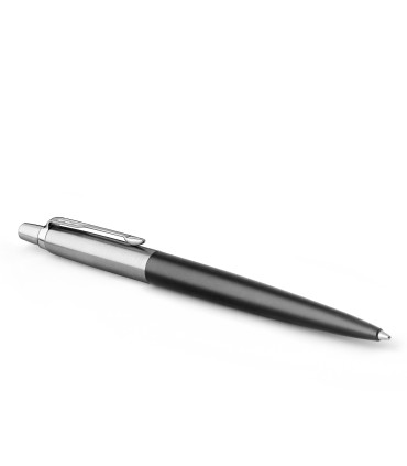 Parker Jotter Ballpoint Pen | Bond Street Black with Chrome Trim | Medium Point Blue Ink