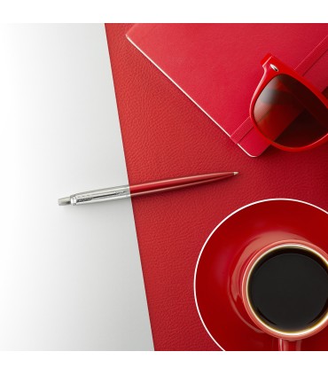 Parker Jotter Ballpoint Pen | Kensington Red | Medium Point Blue Ink