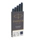 PARKER Quink 5 cartouches longues pour Stylo plume, bleue/noire