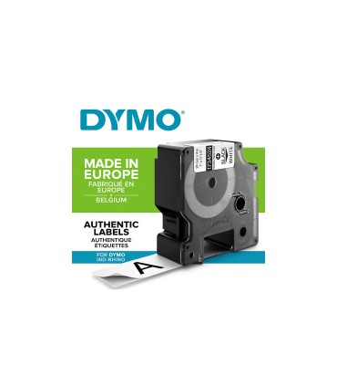 DYMO Rhino - Flexibles Nylonband, 24mm x 3.5m - Schwarz auf Weiß