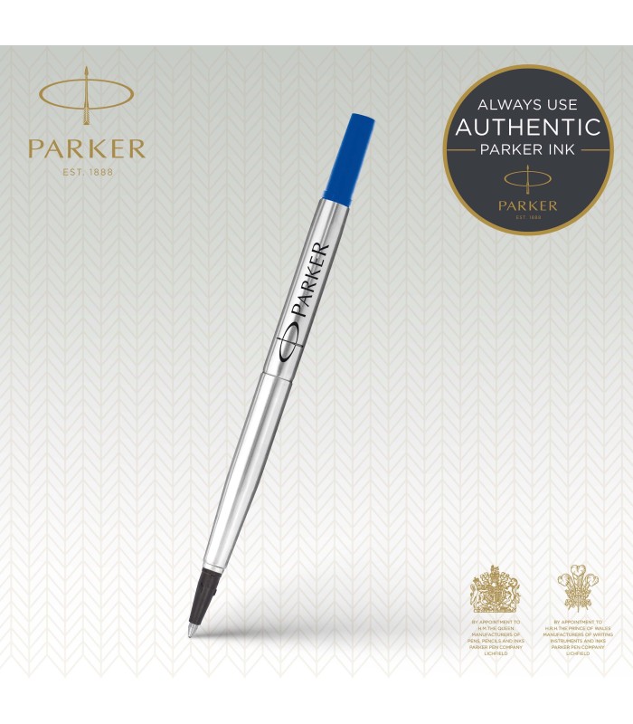 Parker Rollerball Pen Refill | Medium Tip | Blue QUINK Ink | 1 Count