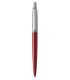 PARKER Jotter Kugelschreiber "Kensington Red", Chrom- Zierteile, Mittlere blaue Ersatzmine