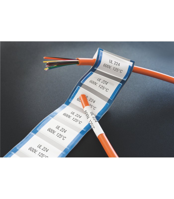 DYMO XTL Heat-Shrink Label Tubes | 12 mm x 2.7 m | Black on White