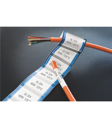 DYMO XTL Heat-Shrink Label Tubes | 12 mm x 2.7 m | Black on White