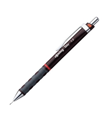 rOtring Tikky Colour-Coded Mechanical Pencils | 1.0 mm | Burgundy Barrel | Box of 12