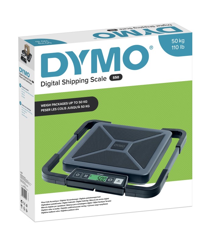 DYMO S50 Digital Shipping Scale | 50 kg Capacity | USB/Power or AAA battery