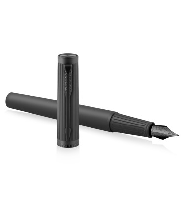Parker Ingenuity Fountain Pen | Core Collection | Black with Black Trim | Medium Nib | Black Ink | Gift Box