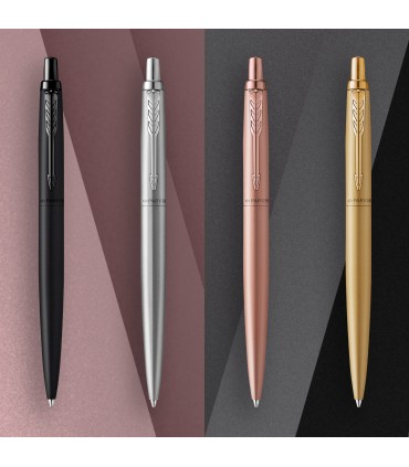 Parker Jotter XL stylo bille| or mat monochrome | pointe moyenne | encre bleue | sous blister