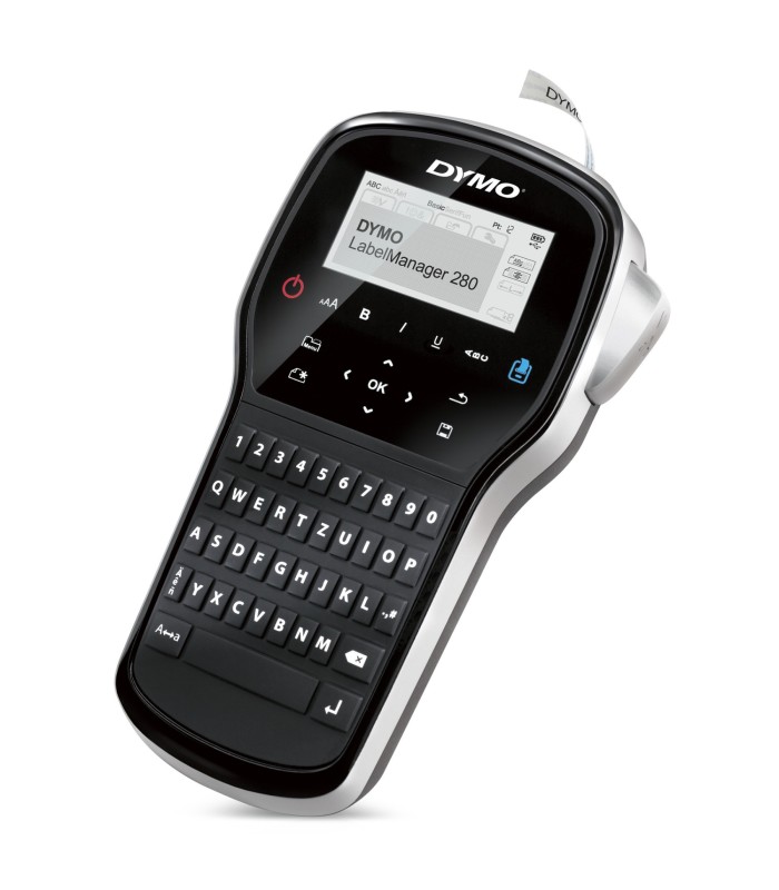 DYMO LabelManager 280 | Étiqueteuse Portable Rechargeable | Clavier QWERTZ | PC/MAC