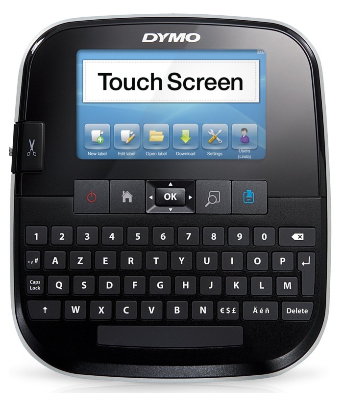 DYMO LabelManager 500TS, Etiqueteuse + Câble USB + Batterie rechargeable + chargeur, clavier AZERTY (EU)