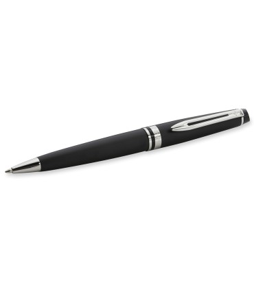 WATERMAN Expert Stylo bille | noir mat | finitions chromés | pointe moyenne | Coffret cadeau