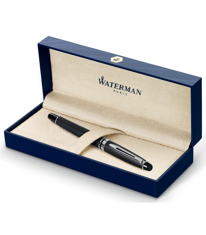 WATERMAN Expert Stylo roller | Noir mat | pointe fine | pointe fine | Coffret cadeau