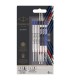 PARKER Jotter Discovery London | 3 recharges bille et 3 recharges Gel | pointe moyenne | noires et bleues | sous blister