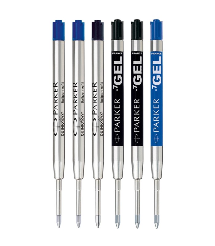 PARKER Jotter Discovery London | 3 recharges bille et 3 recharges Gel | pointe moyenne | noires et bleues | sous blister