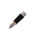 PARKER IM - Bloc Plume Noir - Finition Dorée - Plume fine en acier inoxydable