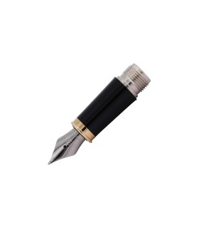Nib Section for PARKER IM Black Fountain Pen, Gold Trims - Fine steel nib