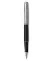PARKER Jotter Fountain Pen, "Bond Street" Black, Chrome trims, medium Nib