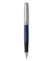 PARKER Jotter stylo plume, bleu royal, Plume moyenne, attributs chromés, Coffret cadeau