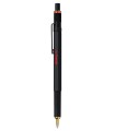 rOtring 800 stylo bille, pointe moyenne, encre bleue, corps noir métallique, rechargeable