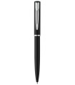 WATERMAN Allure - Ballpoint Pen, Black Lacquer, Chrome trims, Medium Point, Blue ink Refill - Gift Boxed