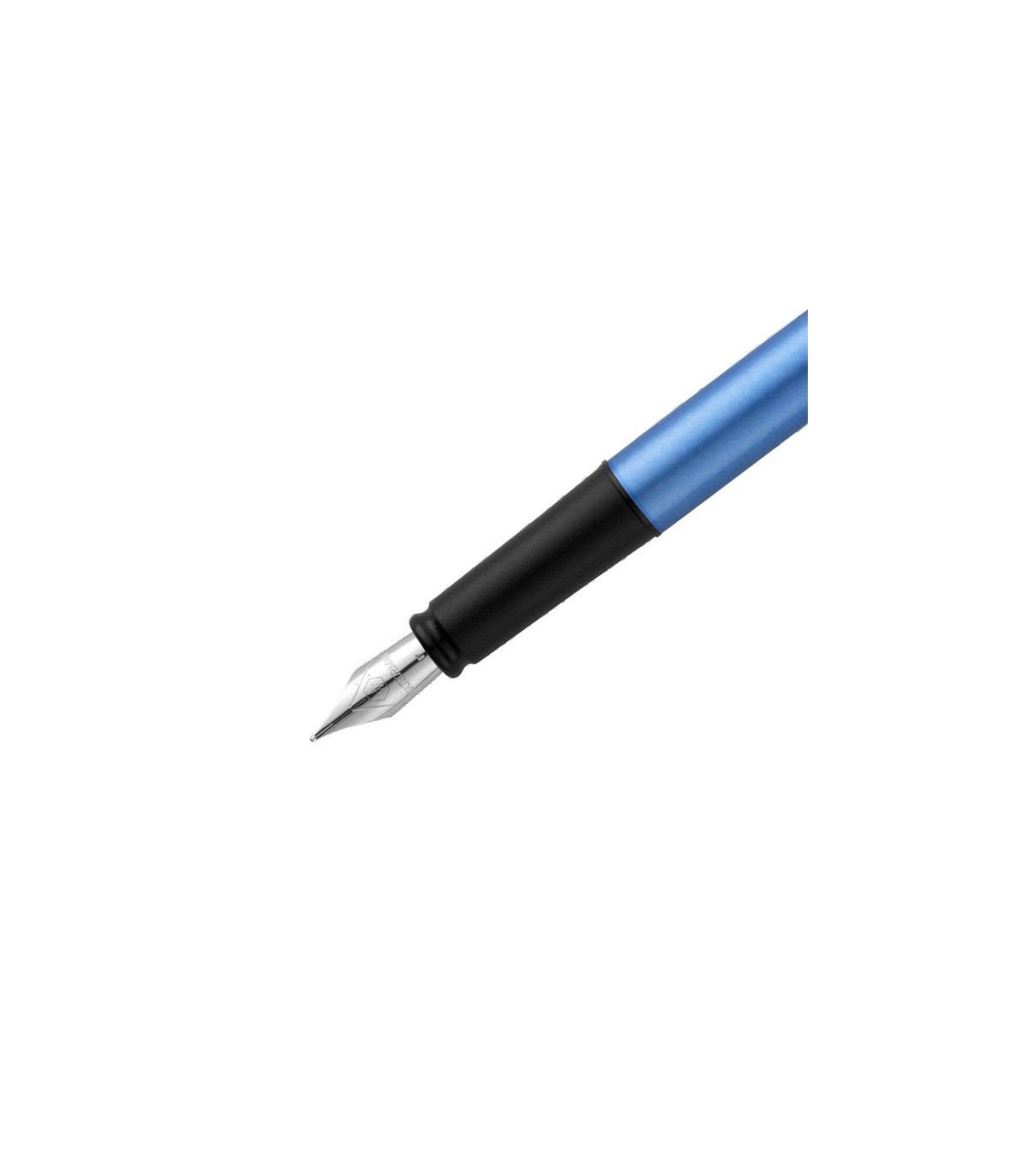 Stylo plume - Plume fine - Encre bleue effaçable - Waterman - Chrome - Stylo  plume - Creavea