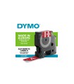 DYMO Rhino - Etiquettes Industrielles Vinyle 19mm x 5.5m - Blanc sur Rouge