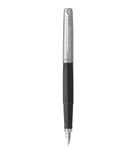 PARKER Jotter Originals - Black Fountain Pen with Chrome trims, medium Nib - Blister