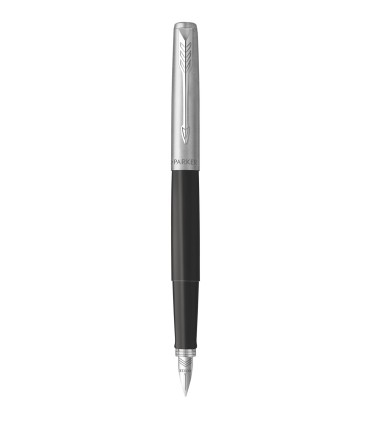 PARKER Jotter Originals - Black Fountain Pen with Chrome trims, medium Nib - Blister