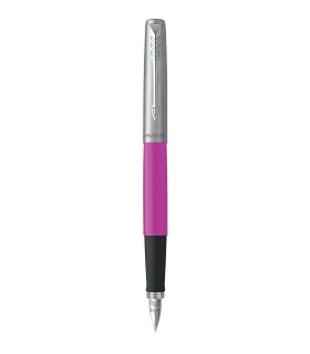 PARKER Jotter Originals - Magenta Fountain Pen with Chrome trims, medium Nib - Blister