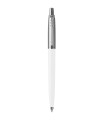 PARKER Jotter Originals - White Ballpoint Pen with Chrome trims, medium Point - Blister