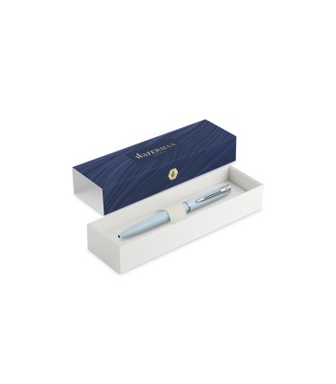 WATERMAN Allure Pastel Stylo bille, bleu pastel, recharge bleue pointe moyenne, Coffret cadeau