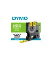 DYMO Rhino - Etiquettes Industrielles Gaine Thermorétractable, 12mm x 1.5m, Noir sur Jaune