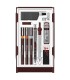 rOtring Set College : Porte-mine 0.5 + 3 Stylos Isograph 0.2/0.4/0.6mm + gomme + 12 mines HB + flacon d'encre 23 ml + attache co