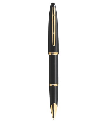 WATERMAN Carène Stylo bille, Noir, recharge bleue pointe moyenne, Coffret cadeau