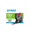 DYMO LabelManager D1 - StandardEtiketten, 12mm x 7m, Schwarz auf Rot