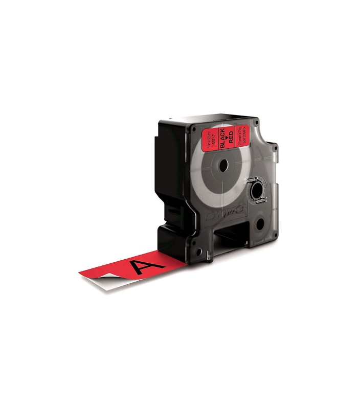 DYMO LabelManager cassette ruban D1 24mm x 7m Noir/Rouge (compatible avec les LabelManager et les LabelWriter Duo)