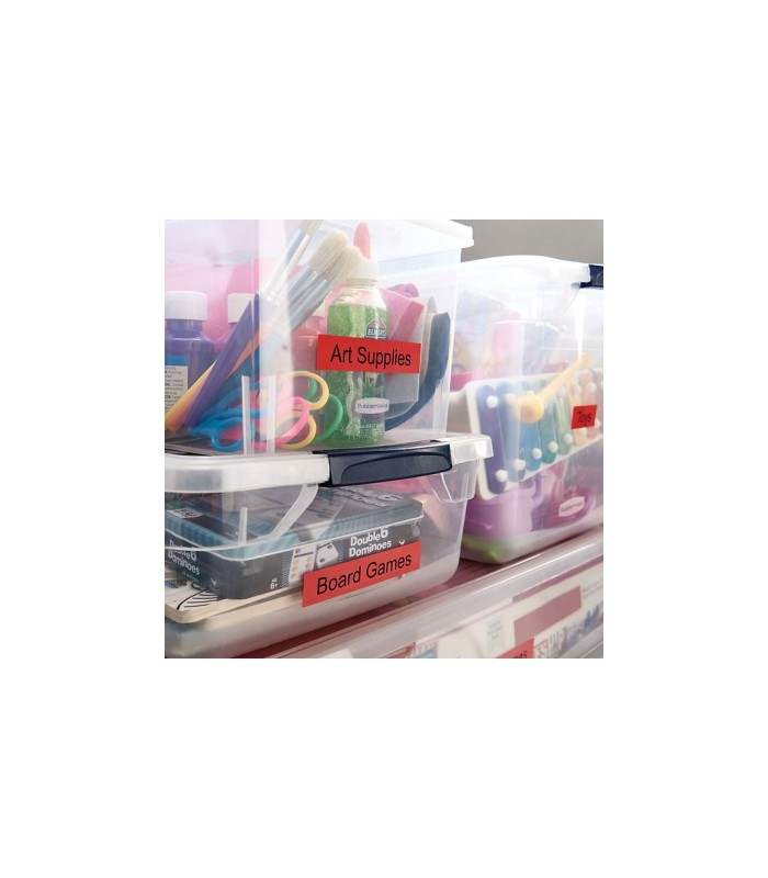 DYMO LabelManager cassette ruban D1 24mm x 7m Noir/Rouge (compatible avec les LabelManager et les LabelWriter Duo)