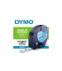 DYMO LetraTag rubans Plastique 12mm x 4m Noir/Transparent (compatible avec DYMO LetraTag LT100H)