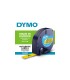 DYMO LetraTag - Plastic Labels 12mm x 4m, Black on Yellow