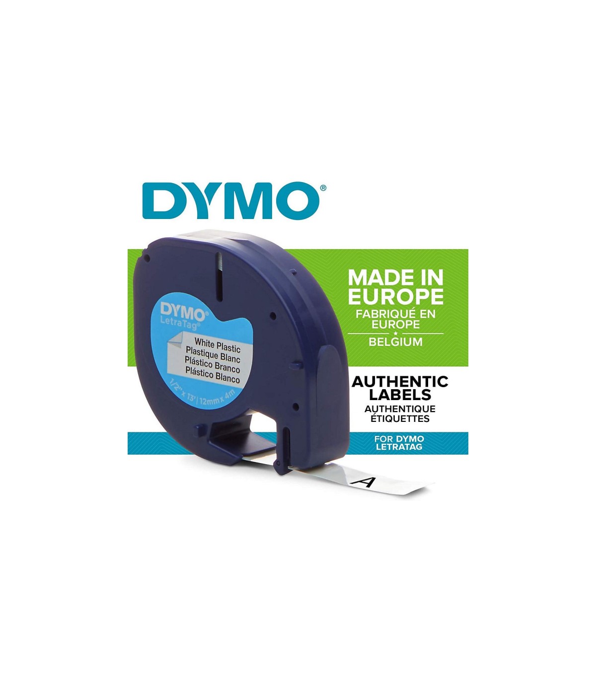 DYMO Cassette de ruban LetraTag, papier, 12 mm x 4 m - Achat/Vente DYMO  80991220