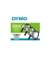 DYMO LetraTag - 3D selbsklebende PrägeEtiketten, 9mm x 3m, Weiß auf Schwarz - 3er Pack