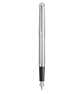 WATERMAN Hemisphere stylo plume, acier inoxydable, plume moyenne, attributs palladium, Coffret cadeau